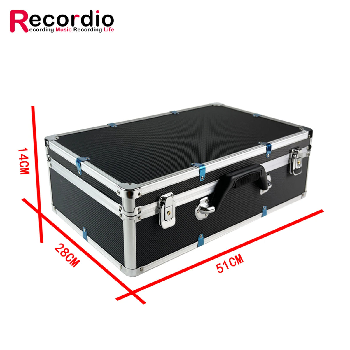 GAZ-HC02 Carry-on Hard Case Waterproof Shockproof Security Protective Aluminum Utility Case for Multifunctional Storage