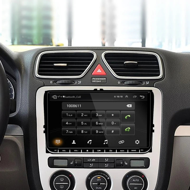 Large 9-inch Central Control Screen 1+16G Storage Carplay Android10.0 Navigator Player for Volkswagen Electronic Consumer