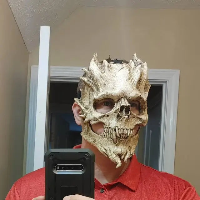 2026 Hot Sale Halloween l Warrior Mask Death Mask Demon Horror Halloween Mask