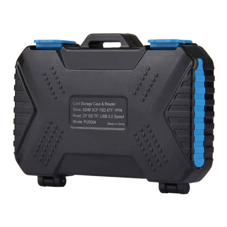 Fast Shipping 22 in 1 Portable Memory Card Case With Card Reader Function for CF SD TF SIM Cards