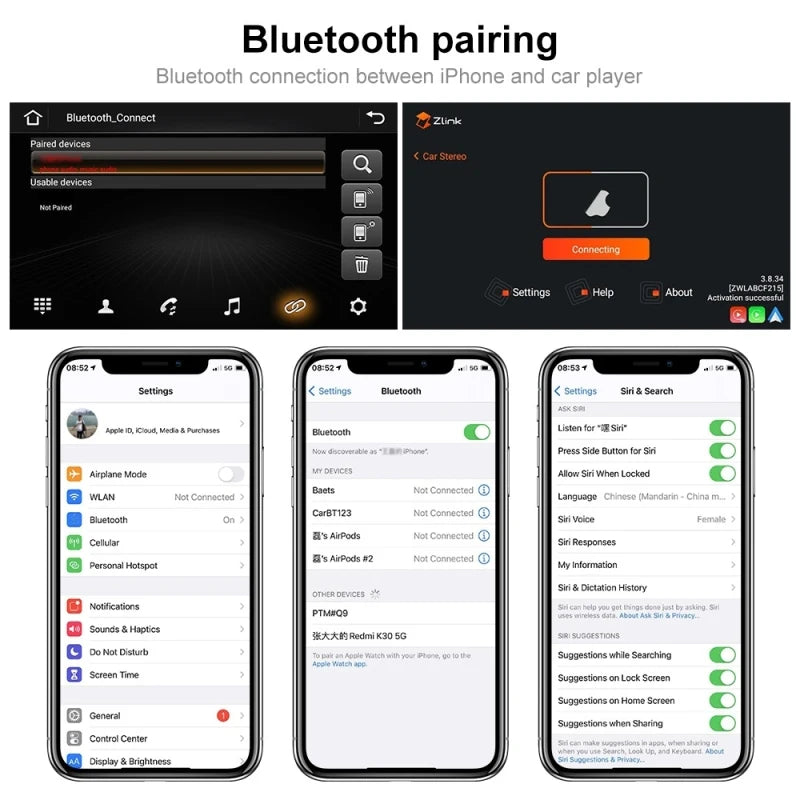 Large 9-inch Central Control Screen 1+16G Storage Carplay Android10.0 Navigator Player for Volkswagen Electronic Consumer