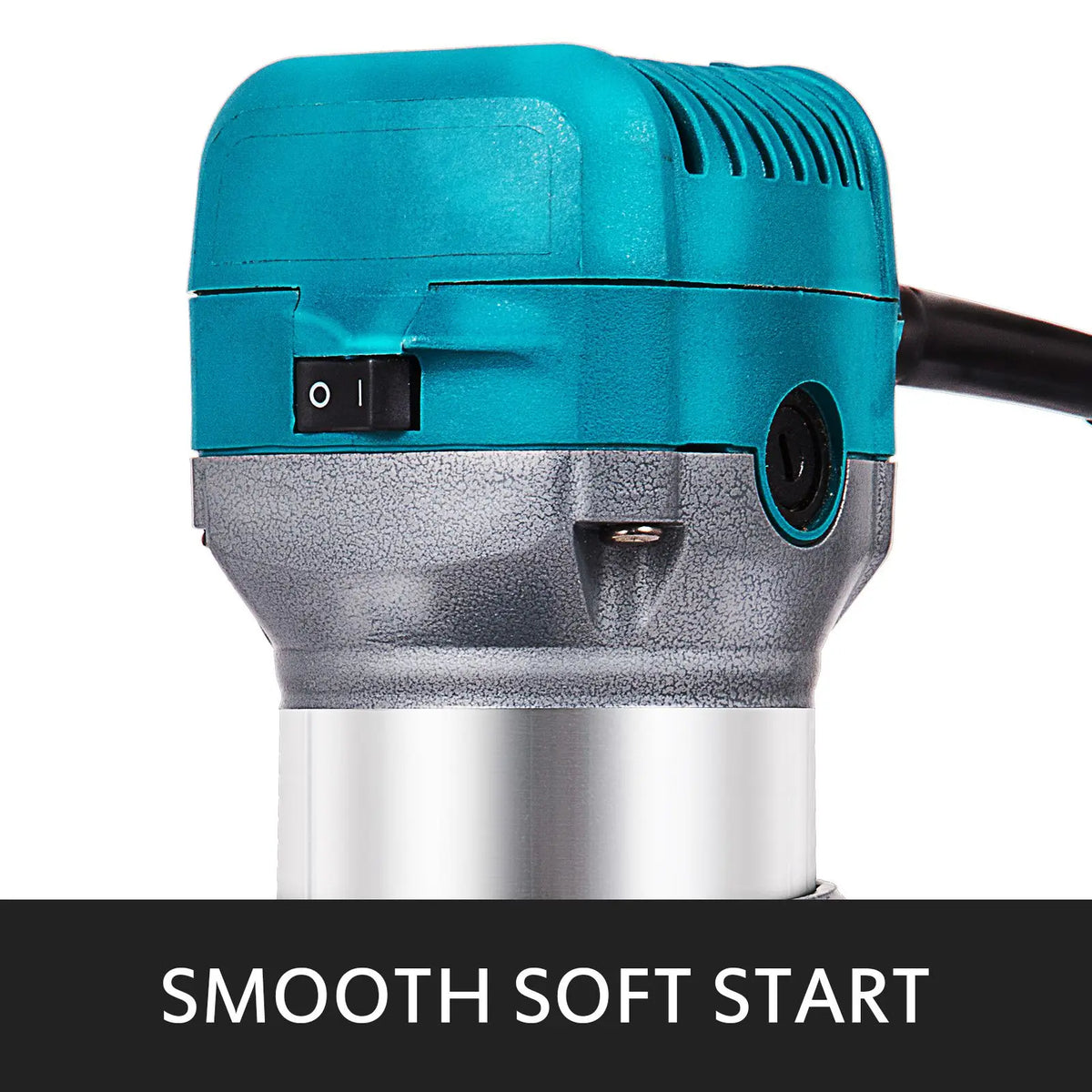 Kit de défonceuse compacte de 1,25 HP avec base fixe, plongeante et inclinable, vitesse variable, puissance de 800 W, couple maximal et 30 000 tr/min — état neuf