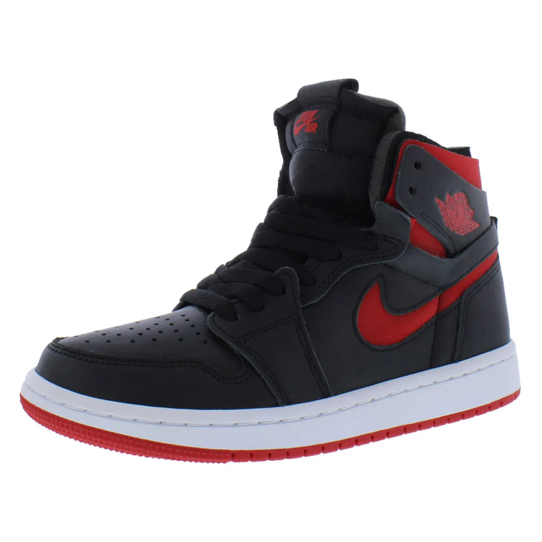 Nike  Air  Jordan 1 Zoom Air Cmft Women's Basketball Shoes Black/University Red/White Color Scheme - 100% Authentic