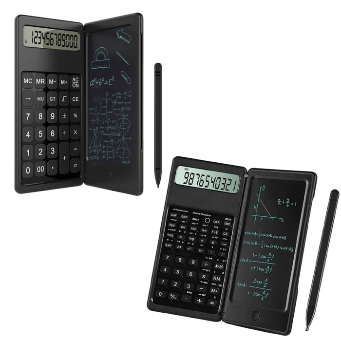 Multifunction Factory Price Basic Model 6 Inch Learning Business Office Portable Foldable LCD Writing Board Calculator