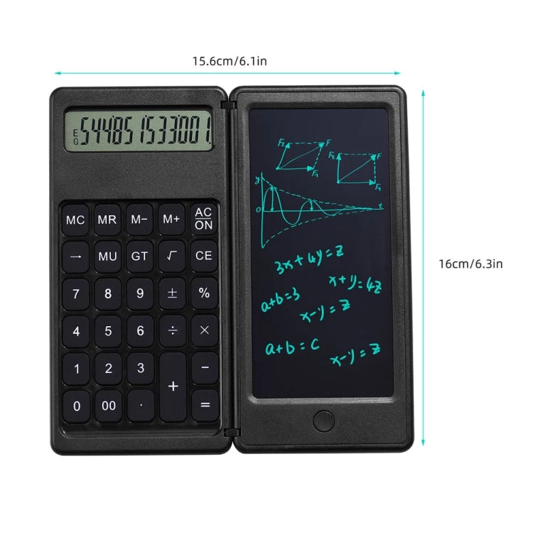 Multifunction Factory Price Basic Model 6 Inch Learning Business Office Portable Foldable LCD Writing Board Calculator