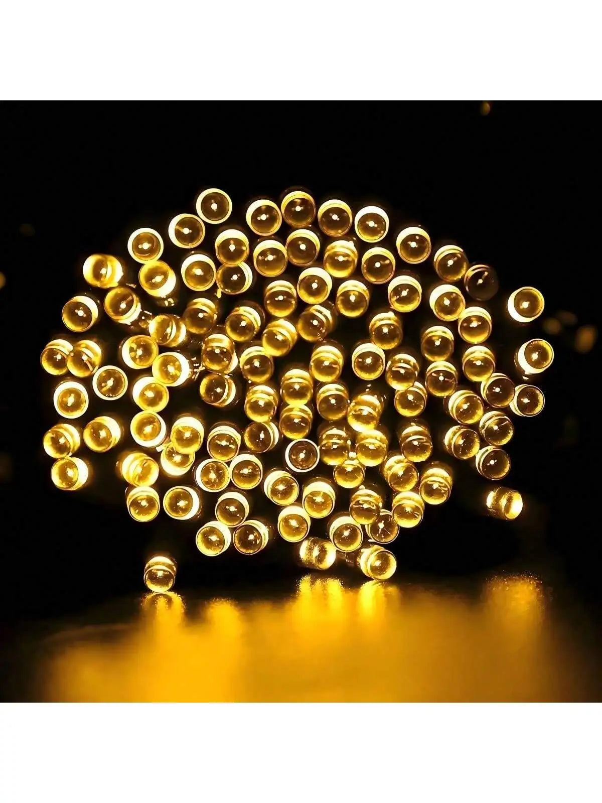 Solar Powered LED String Lights,22m200 LED, 8 Functions Button Control,  Waterproof,Warm White, Suitable Wall Bedroom Decoration