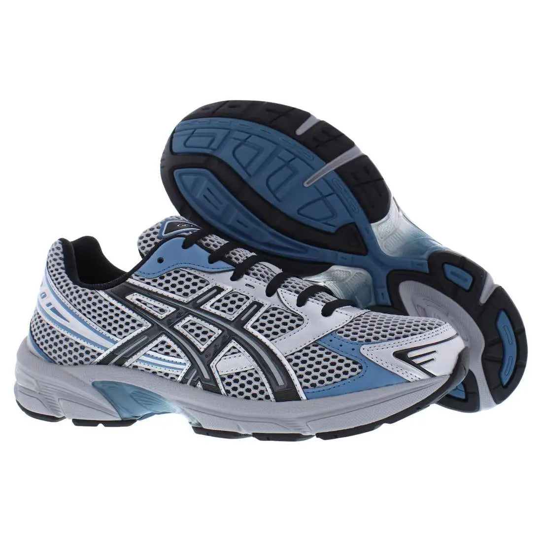 For Gel 1130 Lightweight Casual Lace-Up Unisex Walking Shoes Silver Black Blue Mesh Upper Rubber Outsole Comfort Fit