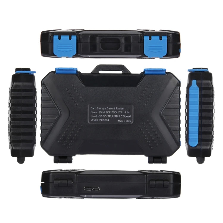 Fast Shipping 22 in 1 Portable Memory Card Case With Card Reader Function for CF SD TF SIM Cards