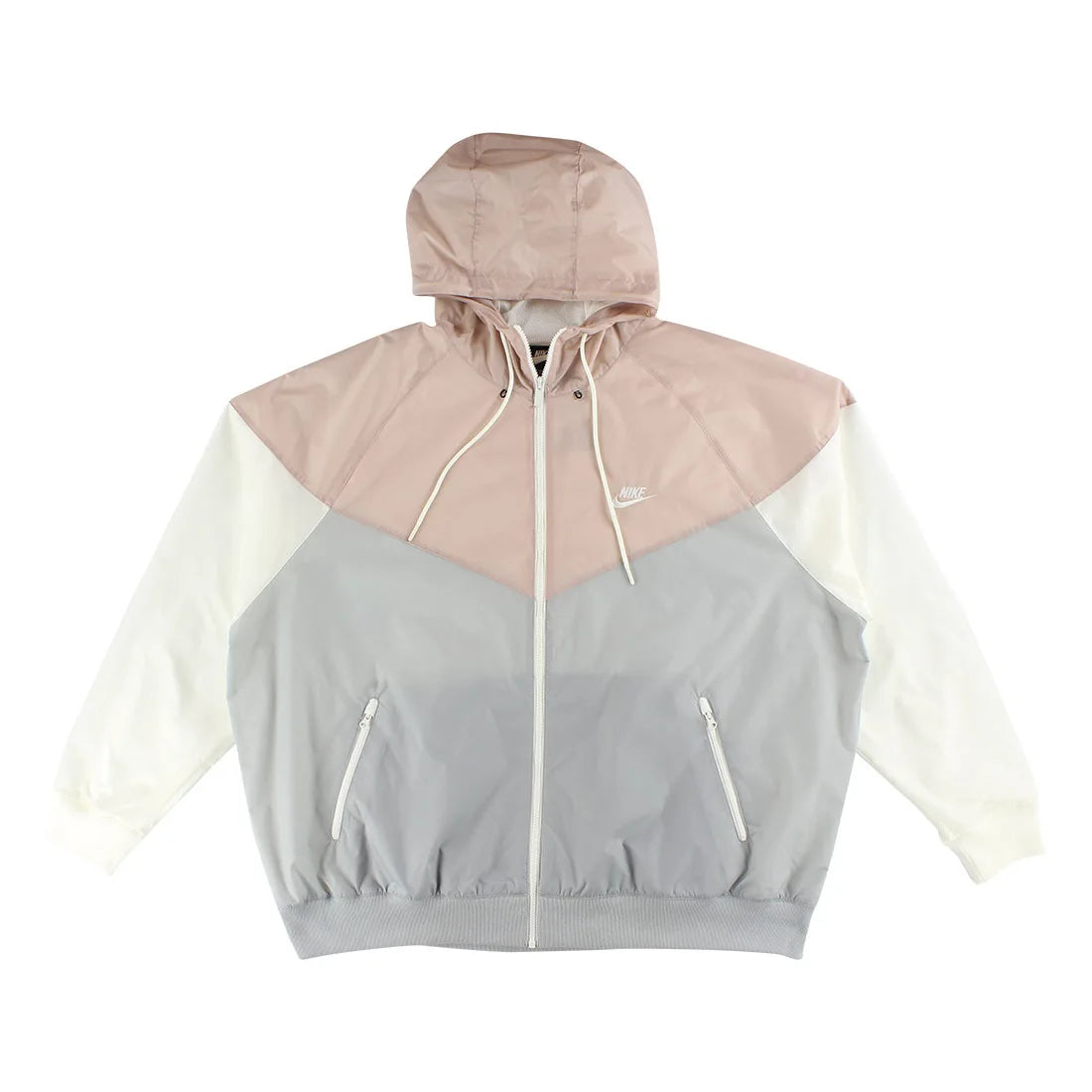 Nike Men's XXL Outdoor Jackets Colorblock Windrunner Hooded Nude/Cement Color | 100% Authentic