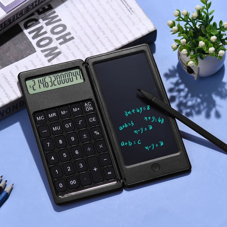 Multifunction Factory Price Basic Model 6 Inch Learning Business Office Portable Foldable LCD Writing Board Calculator