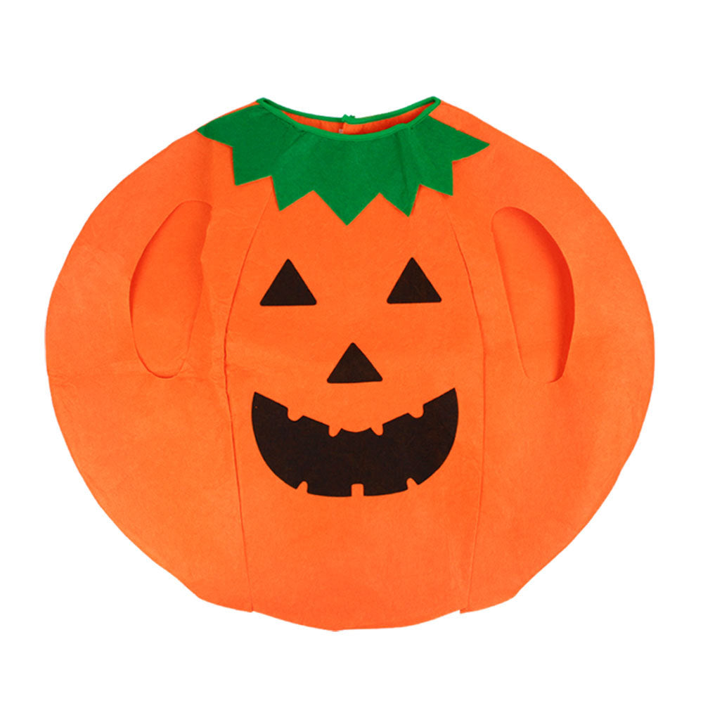 Costume de citrouille d'Halloween, vêtements de performance pour la Journée des enfants, vêtements de fruits, joli chapeau de citrouille, décoration de fête, sac de bonbons