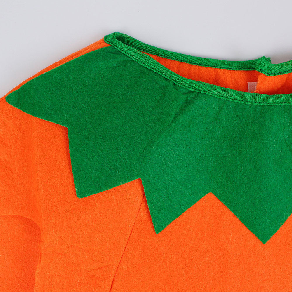 Costume de citrouille d'Halloween, vêtements de performance pour la Journée des enfants, vêtements de fruits, joli chapeau de citrouille, décoration de fête, sac de bonbons