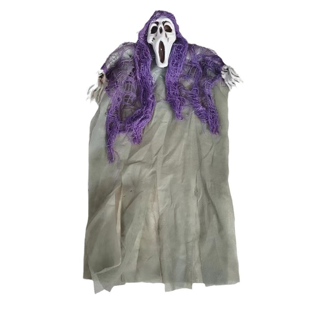 Fantôme suspendu d'Halloween Nouvelle salle secrète Maison hantée Bar Décoration Accessoires Horreur Visage de fantôme Crâne Pendentif fantôme suspendu Vente en gros