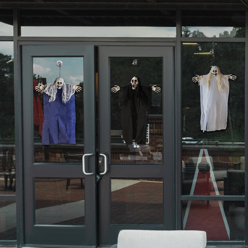 Fantôme suspendu d'Halloween Nouvelle salle secrète Maison hantée Bar Décoration Accessoires Horreur Visage de fantôme Crâne Pendentif fantôme suspendu Vente en gros