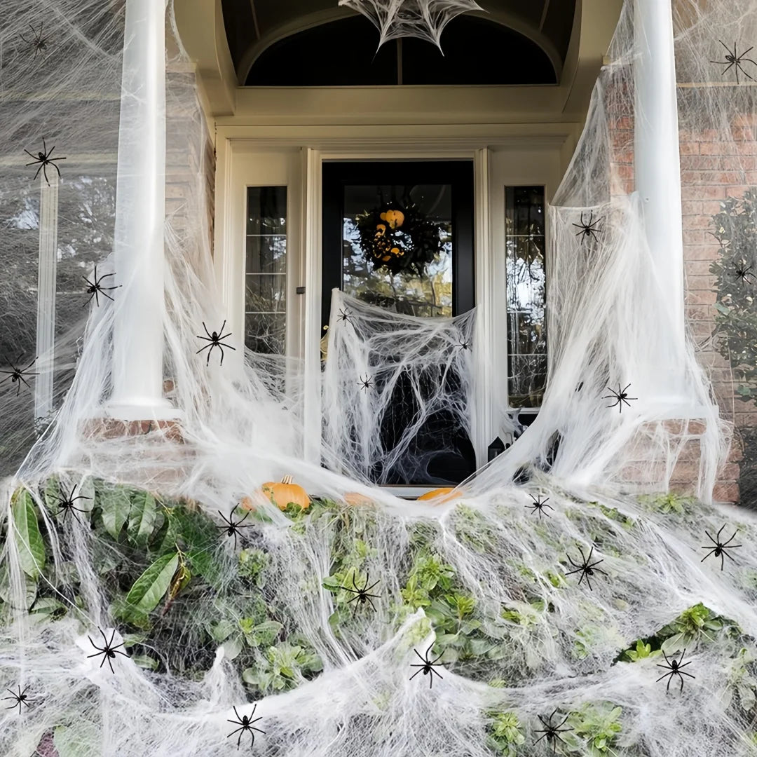 Halloween Ghost Festival Spider Web Simulated Spider Web for Decorating Secret Rooms in Haunted Houses KTV Shopping Malls Horror