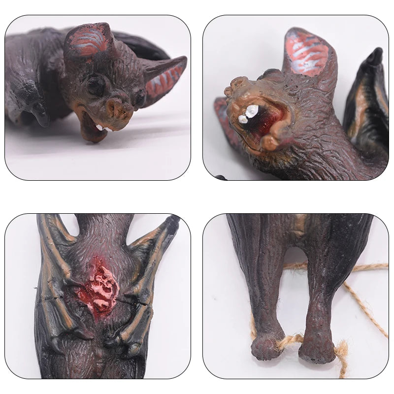 Halloween Horror Hanging Prop Fake Dead Mouse Bat Bloody Hand Feet Halloween Party Decoration Haunted House Decor Prop Ornament