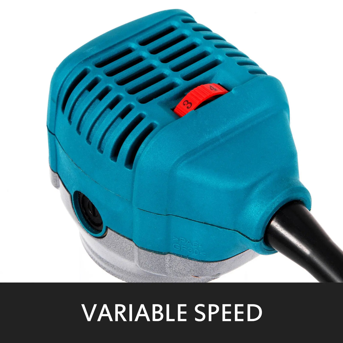 Kit de défonceuse compacte de 1,25 HP avec base fixe, plongeante et inclinable, vitesse variable, puissance de 800 W, couple maximal et 30 000 tr/min — état neuf